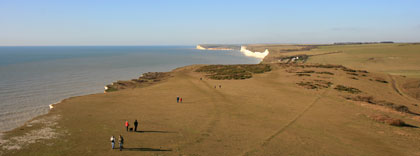 View towards the Seven Sisters and Seaford Head