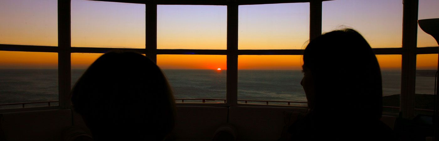 Belle Tout Lighthouse lantern room sunsets