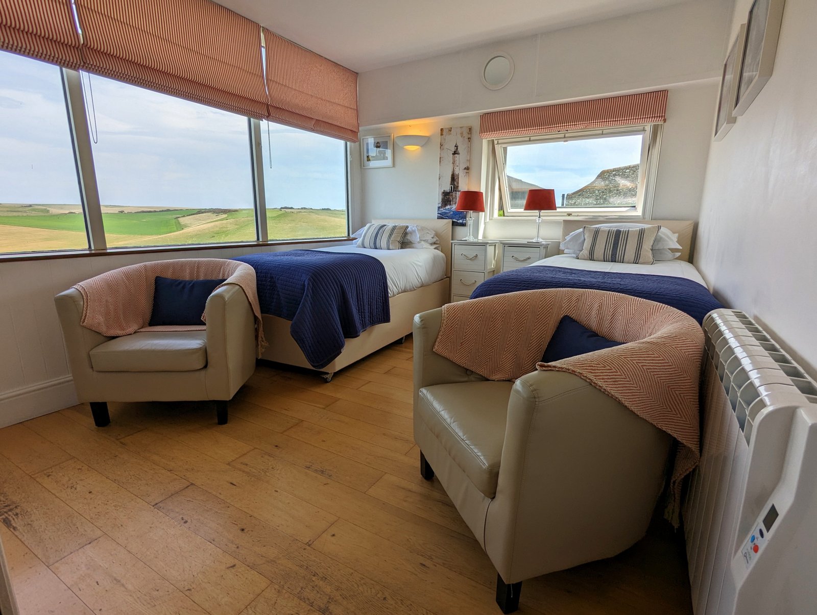Hotel Twin Room at Eastbourne, Beachy Head