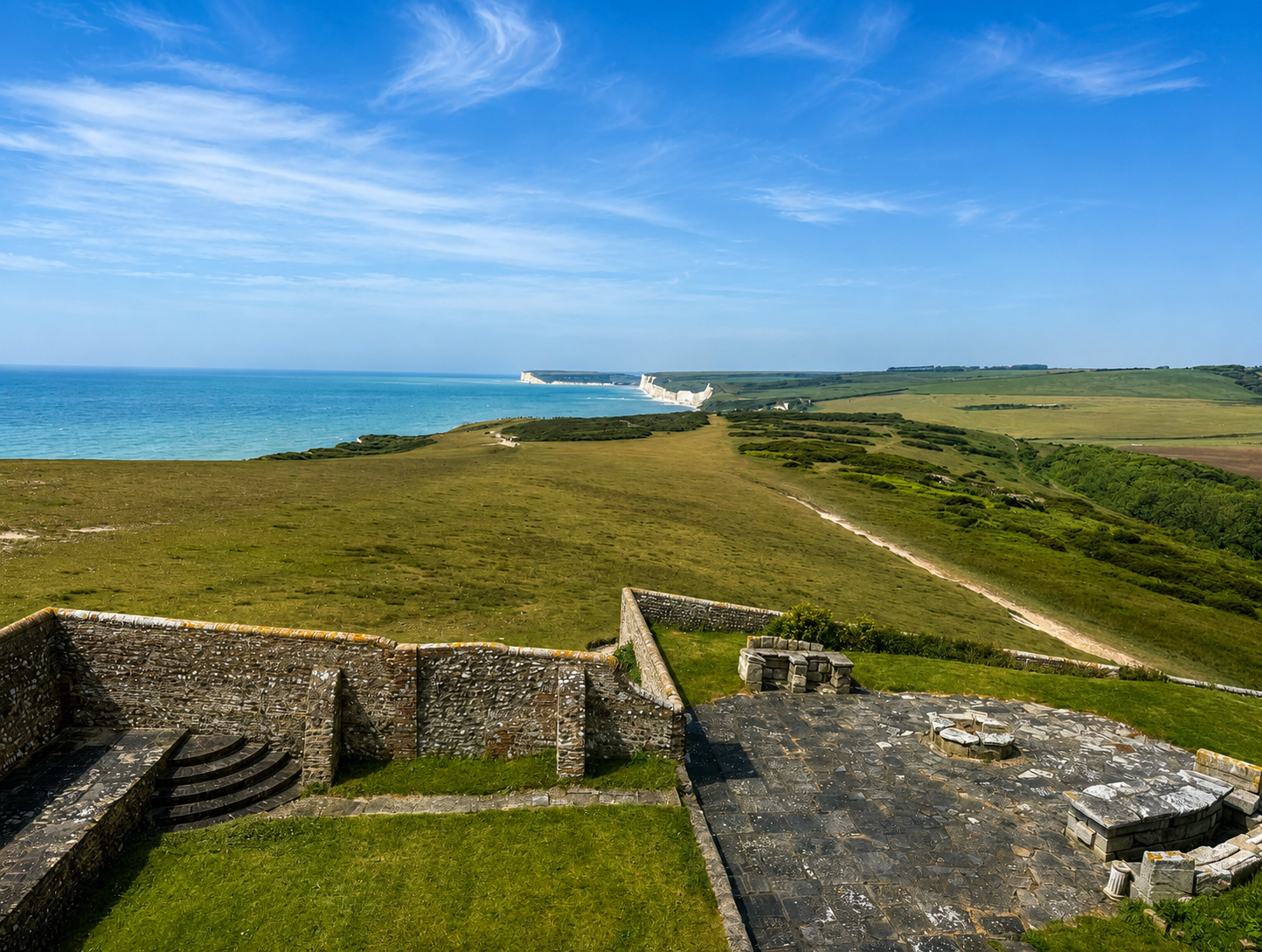 View of Seven Sisters from the Belle Tout Lighthouse Guest Lounge