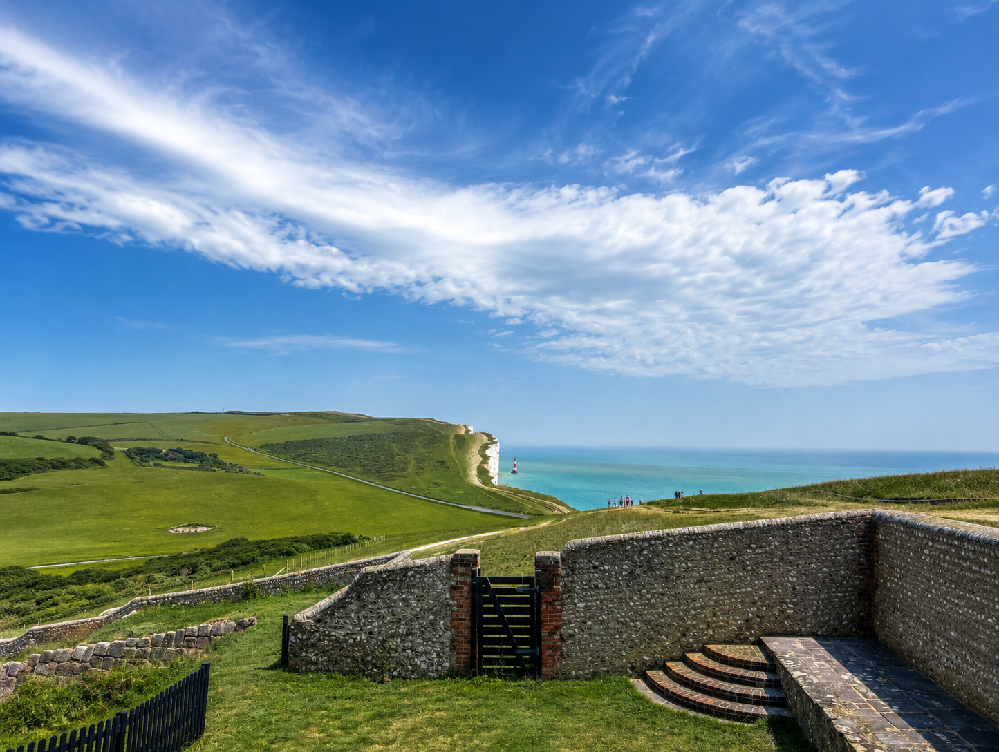 View from Captain's Cabin of Beachy Head<br />Looking East