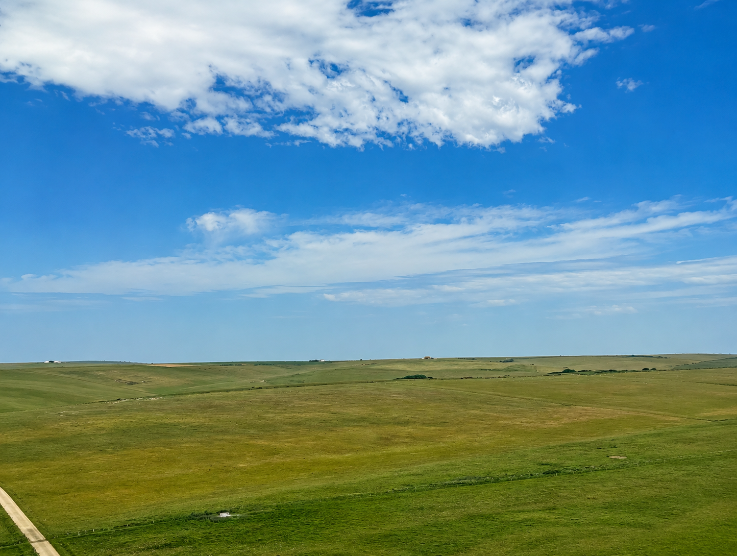 View of South Downs from Belle Tout Lighthouse B&B bedroom