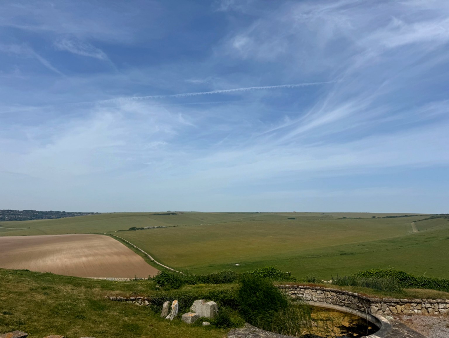 View to the North from Old England Bedroom (The South Downs)
